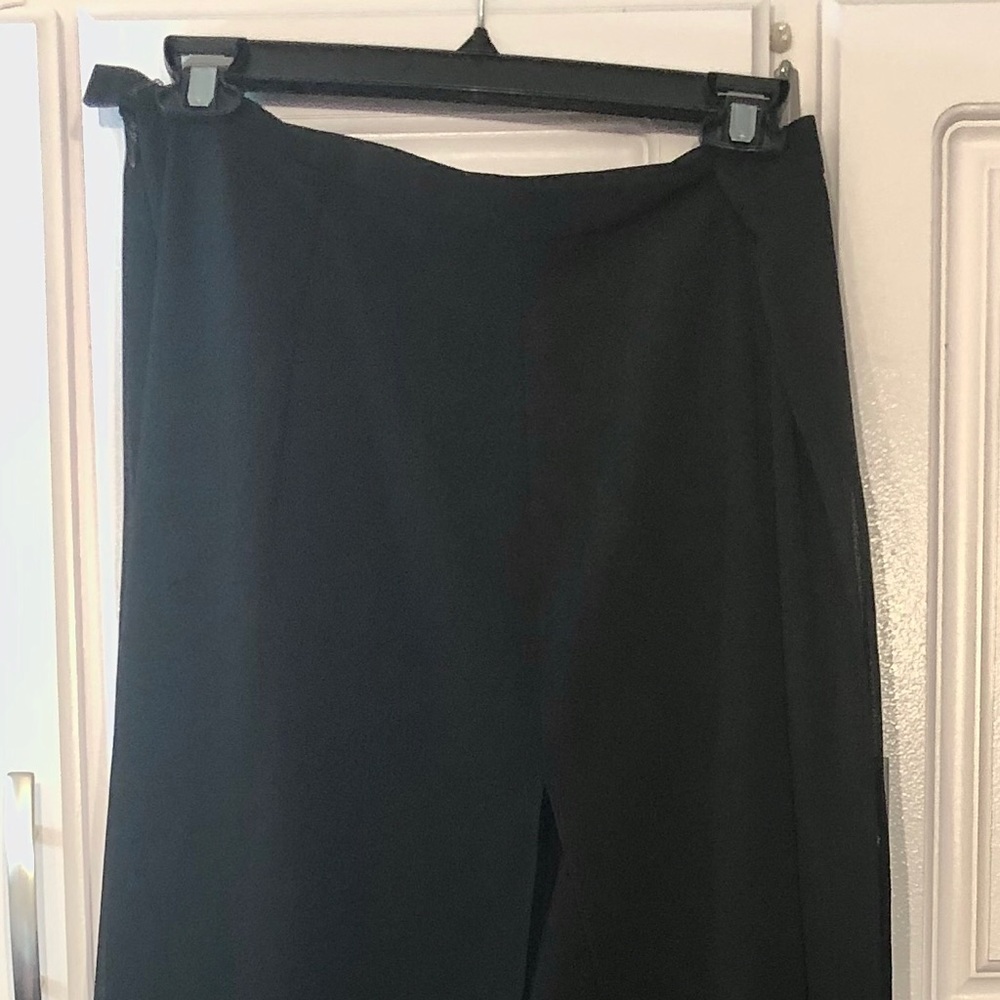 Black dressy pant skirt